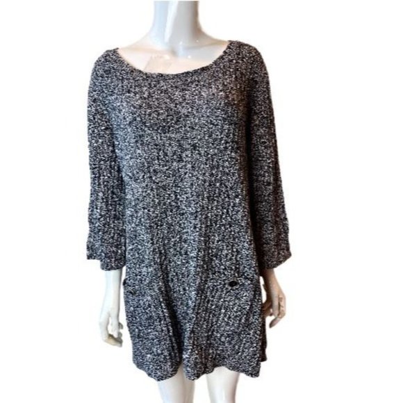 Karen Scott Women Sweater Tunic Dress Front Pockets Boat Neck Gray Size X Large - Picture 1 of 8
